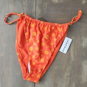 NWT LA Hearts by PacSun Red Flower High Cut Bikini Bottom – Size XL